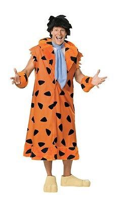 Adult Fred Flintstone XL Mens Deluxe 7pc Costume Flinstone New