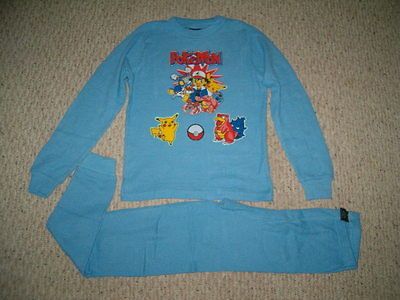 New Custom Pokemon Pikachu Ash & Friends Pajamas Set Size 10/12