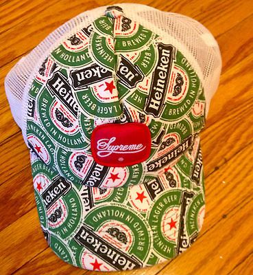 RARE Supreme Heineken Mesh Trucker box cap hat