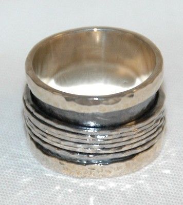 FRANKLIN MINT   Meditation Rings  Sterling Silver   Size 9