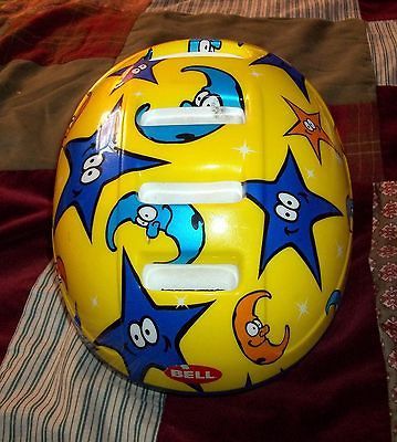 Bell Moon & Stars Toddler Bike / Scooter Helmet Yellow w/ Multi