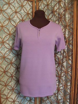 LILAC TOP_ZIP INSERT_SMALL_3 6B_29L_BNWT_ OFF  SHOPPING CHANNEL