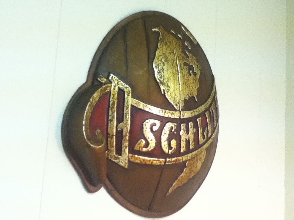 S7 SCHLITZ BEER SIGN 3 D GLOBE WORLD BELTED VINTAGE OLD BREWERY BAR