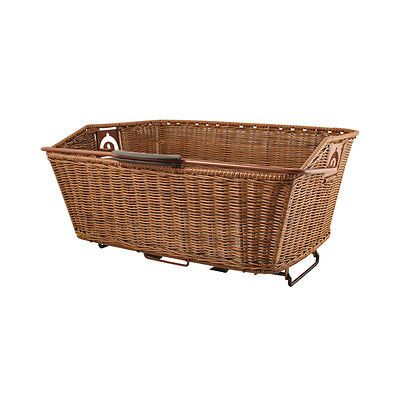 Eleven81 Rattan Style QR Rear Bike Basket Brown