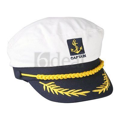 Captain Navy Marine Sailor Hat Cap Party Fancy Dress