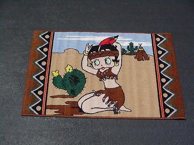 Betty Boop ~AMERICAN INDIAN DESIGN RUG~ RETIRED ITEM