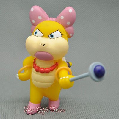 Super Mario Bros Wii Wendyo KOOPA Posable Action Figure 9 CM #2