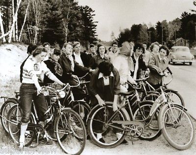 Vintage 1950s Bicycles NMU College Girls Huffy Schwinn