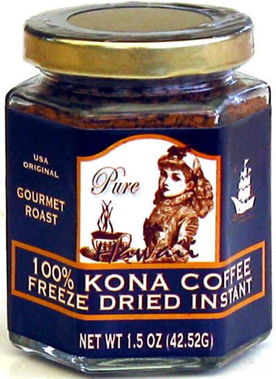 MULVADI 100% KONA COFFEE ~ FREEZE DRIED INSTANT 1.5 OZ