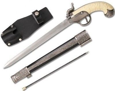 Flintlock Black Powder Muzzle Loading Musket Duelling Pistol Gun Knife