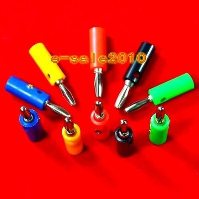 10X 5 color 4MM Banana Plug Binding Post Power Test Equipment Probes