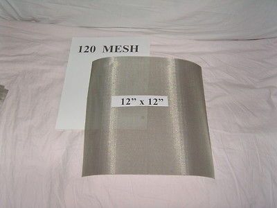 12x12 pollen kief kif 120 mesh stainless steel screen fliter woven