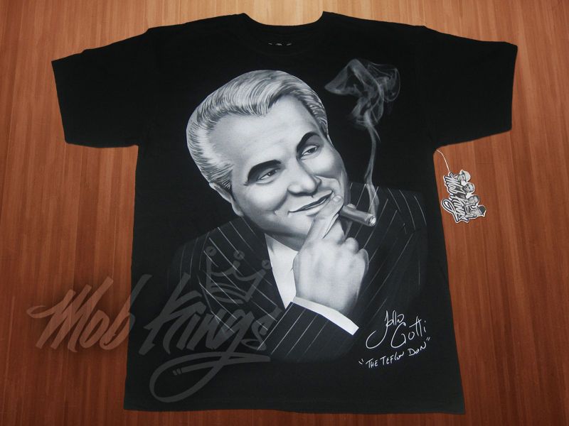 MOB KINGS JOHN GOTTI T SHIRT boardwalk empire al capone mafia lil