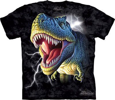 THE MOUNTAIN LIGHTNING T REX DINOSAUR REPTILE ADULT SIZE LARGE T SHIRT