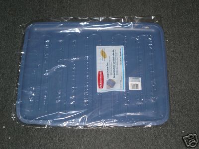 RUBBERMAID LARGE BLUE DISH DRAINER BOARD TRAY MAT