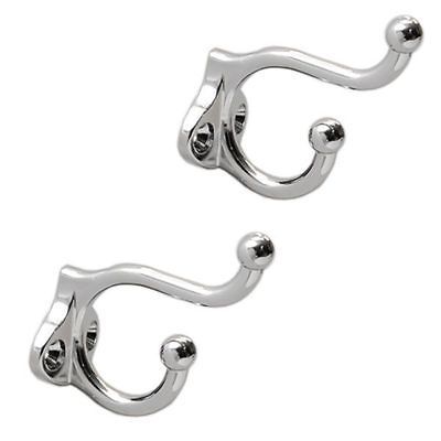 STAINLESS STEEL BOAT COAT HANGER HOOKS (PAIR)