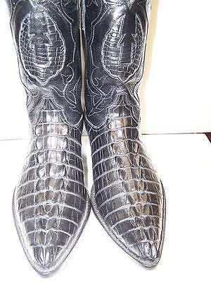 JACK HANDMADE ALLIGATOR TAIL COWBOY BOOT 2 (J) TOE 4 HEEL REG. $1500