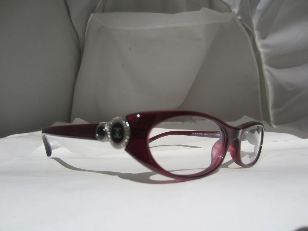 Glasses 3201 539 Bordeaux Authentic Free Ship Bouton 51 16 135