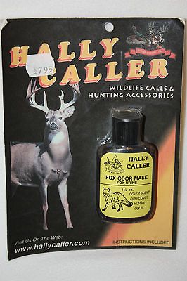 HALLY CALLER   DEER SCENT ELIMINATOR   FOX ODOR MASK   FOX URINE