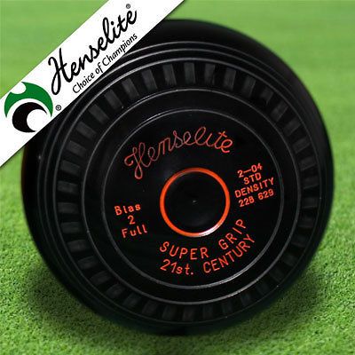 Henselite 21st Century Supergrip Standard Density Crown Green Bowls