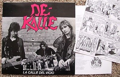 DE KALLE SPANISH HEAVY METAL LP LA CALLE DEL VICIO 1990
