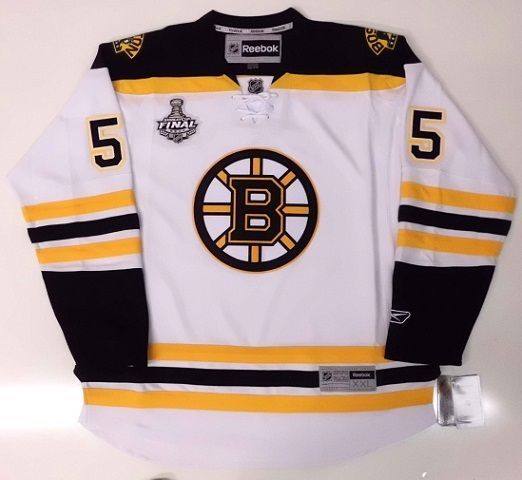 JOHNNY BOYCHUK BOSTON BRUINS AWAY 2011 CUP JERSEY RBK