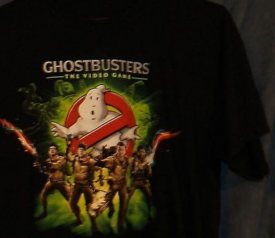 GHOSTBUSTERS MOVIE VIDEO GAME MEN sz XL black casual top UNISEX