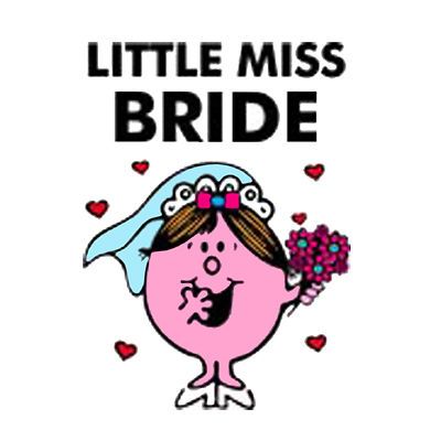 LITTLE MISS BRIDE T SHIRT IRON ON TRANSFER 3 SIZES