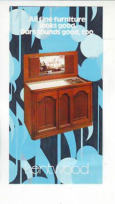 ROWE KENTWOOD JUKEBOX MINI FLYER BROCHURE NOS 1979