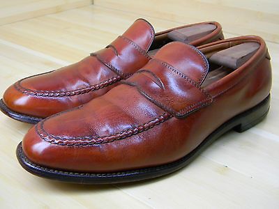 ALLEN EDMONDS HINSDALE SIZE 13 B NARROW BROWN LEATHER SHOES MENS