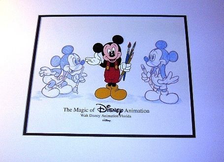 Mickey Mouse Disney MGM Studio hand Painted Cel Framed