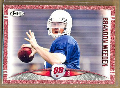 2012 SAGE HIT Red #103 Brandon Weeden