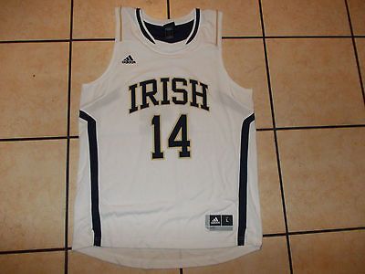 Notre Dame Fighting Irish White basketball jersey Adidas IRIS