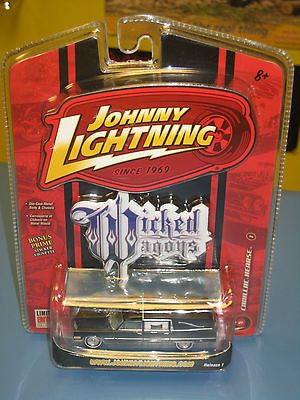 JOHNNY LIGHTNING WICKED WAGONS CADILLAC HEARSE  NIP