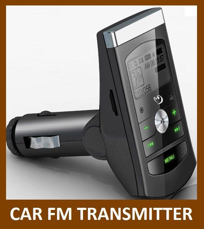 SINGLE CAR  PLAYER AUDIO FM TRANSMITTER BRAND NEW