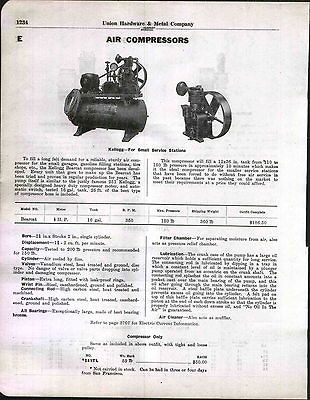 1930 AD Kellogg Gas Service Station Air Compressor Bearcat Brunner