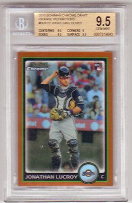 CHROME ORANGE REFRACTOR 11/25 JONATHAN LUCROY BGS 9.5 BREWERS