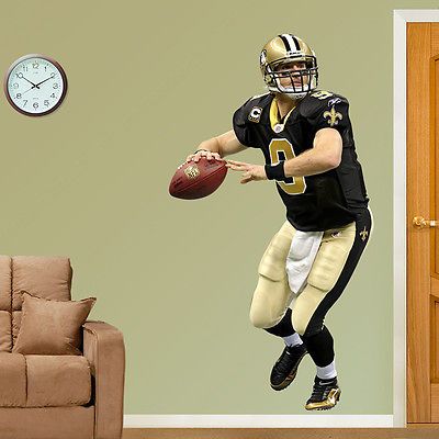 New Orleans Saints NFL Drew Brees Quarterback Fathead Real.Big 35W