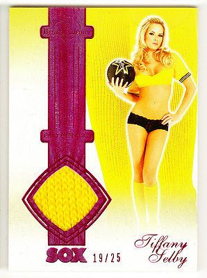 2012 Benchwarmer Soccer Premium Sox Swatch Tiffany Selby Pink 19/25