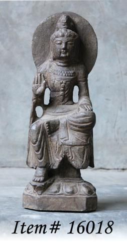 STONE KWAN YIN STATUE Goddess Garden Guan Quan New 15