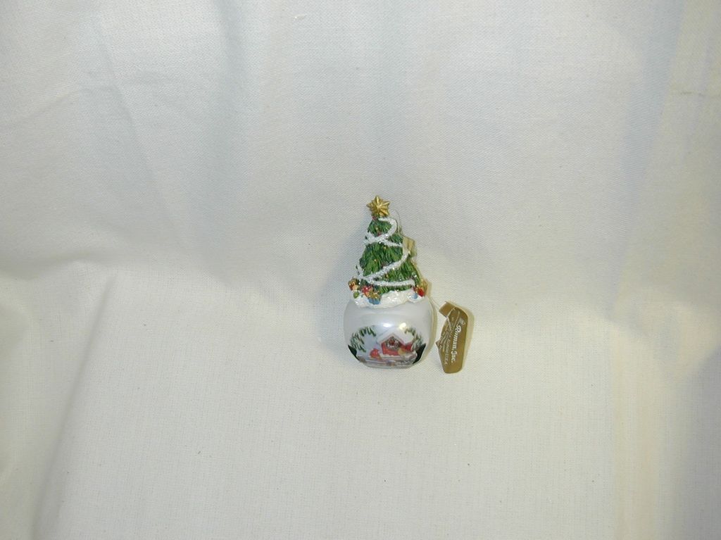 CHRISTMAS JINGLE BUDDIE W/TREE/ SNOW SCENE/CARDINAL ORNAMENT NEW