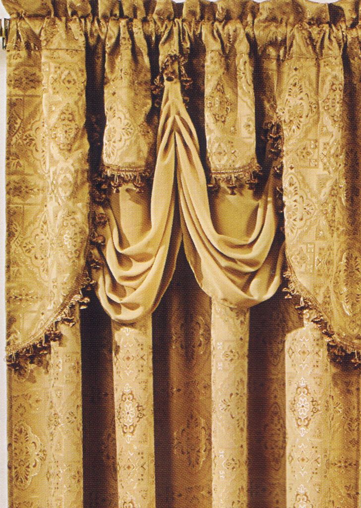 gold curtains