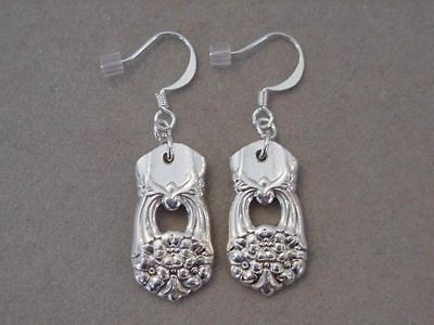 VINTAGE SILVER SPOON EARINGS ~ ETERNALLY YOURS Rogers ~ SILVERWARE