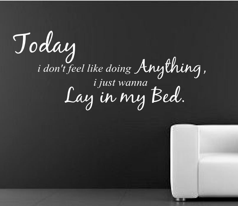 BRUNO MARS LAZY SONG Wall Art Sticker Mural quote rc 47