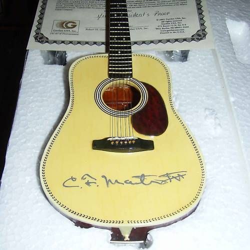 Gartlan USA   Martin D 28 Mini Guitar  Signed #1 / 100