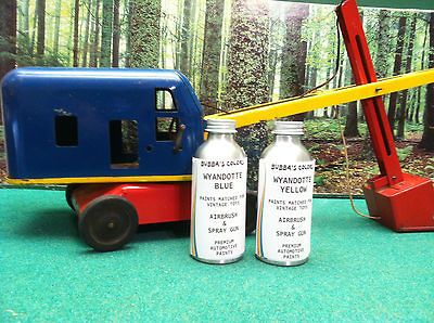 oz Airbrush Paint Wyandotte Blue & Wyandotte Yellow Vintage Toys