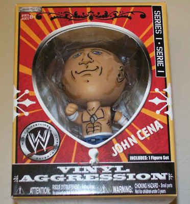 JOHN CENA VINYL AGGRESSION 1 WWE JAKKS 3 INCH FIGURE