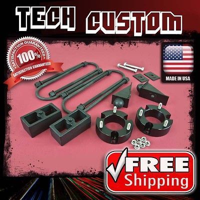 LIFT KIT FRONT 3.5 REAR CAST BLOCK 2 W/ BUMP STOP 4WD 4X4 U BOLT