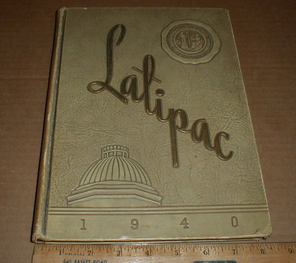 1940 Needham Broughton High School Raleigh NC Yearbook vintage north