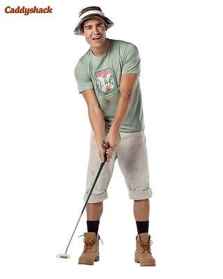 Mens Adult Funny CADDYSHACK Carl Spackler Golf Costume